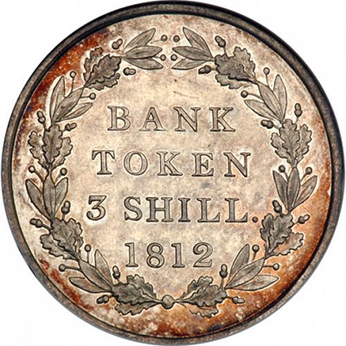 Three Shillings Reverse Image minted in UNITED KINGDOM in 1812 (1760-20 - George III)  - The Coin Database