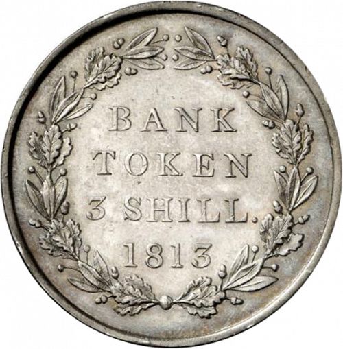 Three Shillings Reverse Image minted in UNITED KINGDOM in 1813 (1760-20 - George III)  - The Coin Database