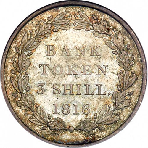 Three Shillings Reverse Image minted in UNITED KINGDOM in 1816 (1760-20 - George III)  - The Coin Database