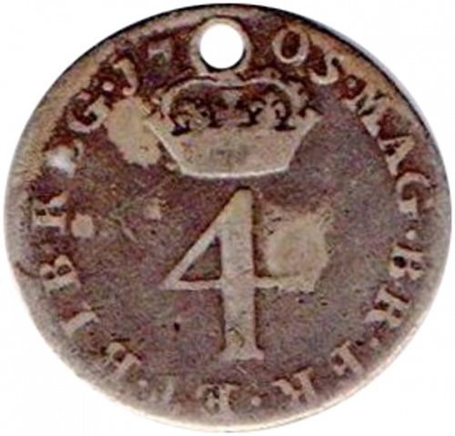 Fourpence Reverse Image minted in UNITED KINGDOM in 1705 (1701-14 - Anne)  - The Coin Database