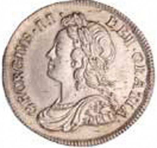 Fourpence Obverse Image minted in UNITED KINGDOM in 1735 (1727-60 - George II)  - The Coin Database