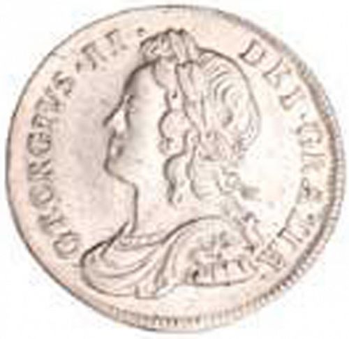Fourpence Obverse Image minted in UNITED KINGDOM in 1737 (1727-60 - George II)  - The Coin Database