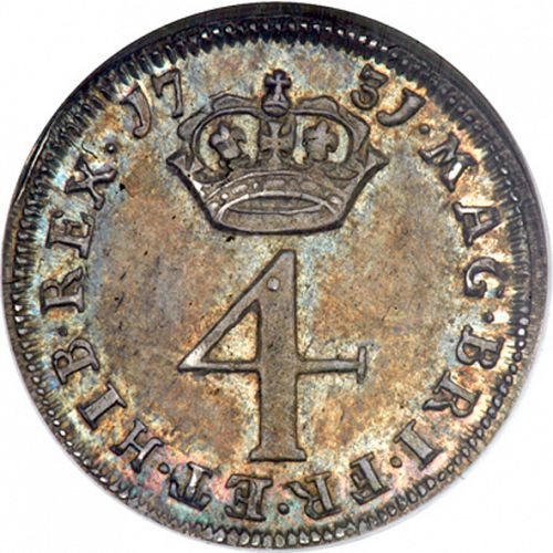 Fourpence Reverse Image minted in UNITED KINGDOM in 1731 (1727-60 - George II)  - The Coin Database