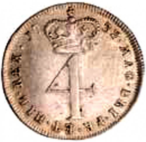 Fourpence Reverse Image minted in UNITED KINGDOM in 1732 (1727-60 - George II)  - The Coin Database