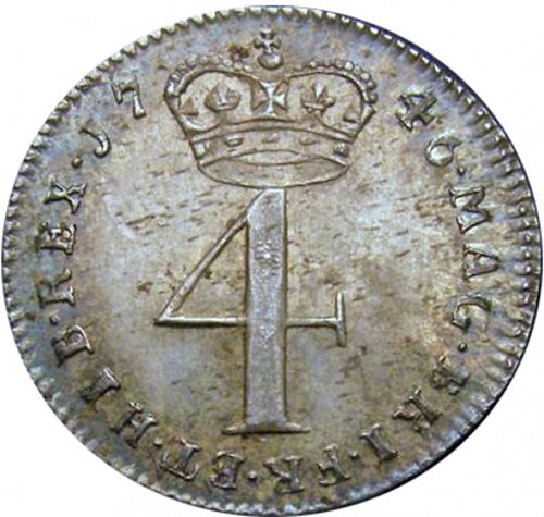Fourpence Reverse Image minted in UNITED KINGDOM in 1746 (1727-60 - George II)  - The Coin Database