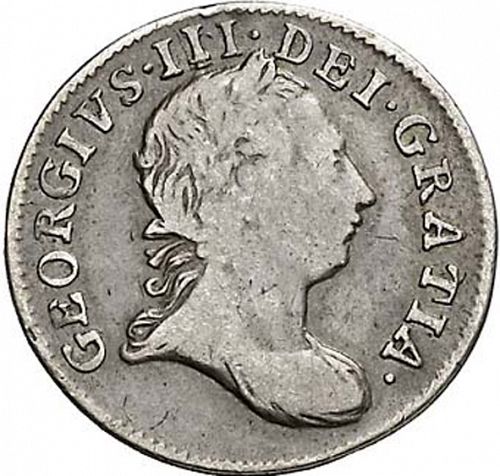Fourpence Obverse Image minted in UNITED KINGDOM in 1766 (1760-20 - George III)  - The Coin Database