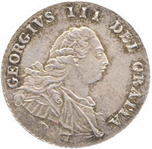 Fourpence Obverse Image minted in UNITED KINGDOM in 1792 (1760-20 - George III)  - The Coin Database