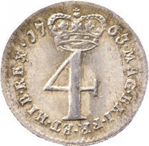 Fourpence Reverse Image minted in UNITED KINGDOM in 1763 (1760-20 - George III)  - The Coin Database