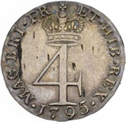 Fourpence Reverse Image minted in UNITED KINGDOM in 1795 (1760-20 - George III)  - The Coin Database