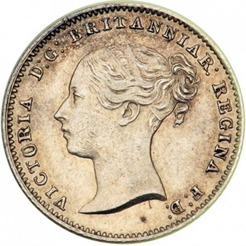 Groat Obverse Image minted in UNITED KINGDOM in 1851 (1837-01  -  Victoria)  - The Coin Database