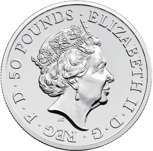 £50 Obverse Image minted in UNITED KINGDOM in 2016 (1971-up  -  Elizabeth II - Decimal Coinage)  - The Coin Database