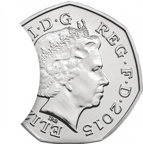 50p Obverse Image minted in UNITED KINGDOM in 2015 (1971-up  -  Elizabeth II - Decimal Coinage)  - The Coin Database