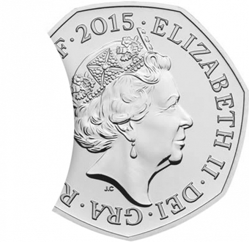 50p Obverse Image minted in UNITED KINGDOM in 2015 (1971-up  -  Elizabeth II - Decimal Coinage)  - The Coin Database