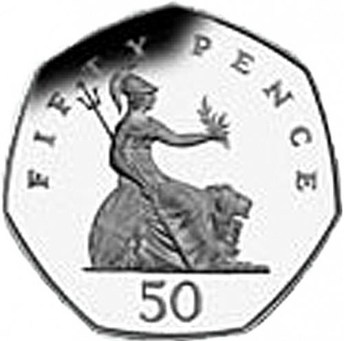 50p Reverse Image minted in UNITED KINGDOM in 1985 (1971-up  -  Elizabeth II - Decimal Coinage)  - The Coin Database