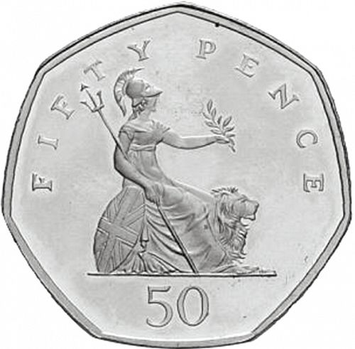 50p Reverse Image minted in UNITED KINGDOM in 2002 (1971-up  -  Elizabeth II - Decimal Coinage)  - The Coin Database