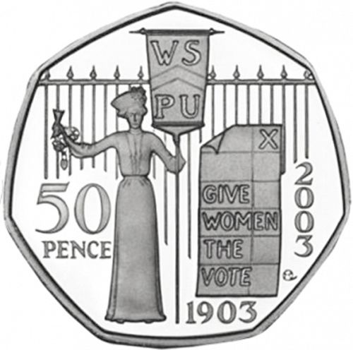 50p Reverse Image minted in UNITED KINGDOM in 2003 (1971-up  -  Elizabeth II - Decimal Coinage)  - The Coin Database