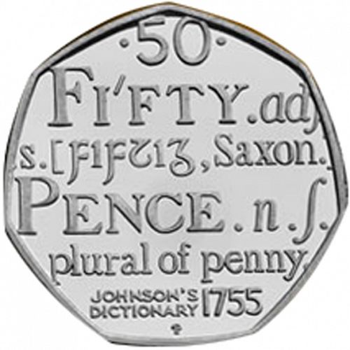50p Reverse Image minted in UNITED KINGDOM in 2005 (1971-up  -  Elizabeth II - Decimal Coinage)  - The Coin Database