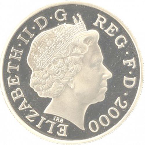 £5 Obverse Image minted in UNITED KINGDOM in 2000 (1971-up  -  Elizabeth II - Decimal Coinage)  - The Coin Database