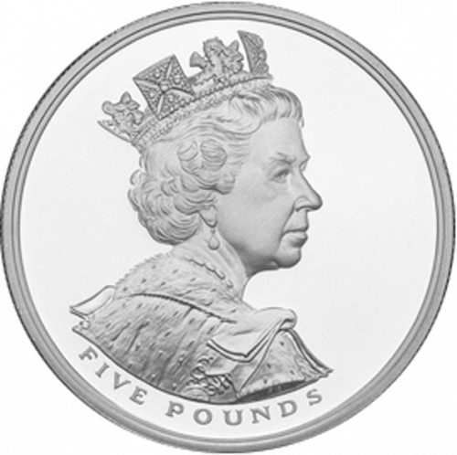 £5 Obverse Image minted in UNITED KINGDOM in 2002 (1971-up  -  Elizabeth II - Decimal Coinage)  - The Coin Database
