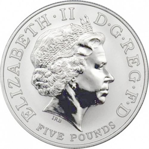 £5 Obverse Image minted in UNITED KINGDOM in 2004 (1971-up  -  Elizabeth II - Decimal Coinage)  - The Coin Database