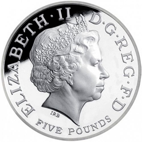 £5 Obverse Image minted in UNITED KINGDOM in 2005 (1971-up  -  Elizabeth II - Decimal Coinage)  - The Coin Database