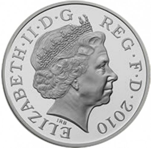 £5 Obverse Image minted in UNITED KINGDOM in 2010 (1971-up  -  Elizabeth II - Decimal Coinage)  - The Coin Database