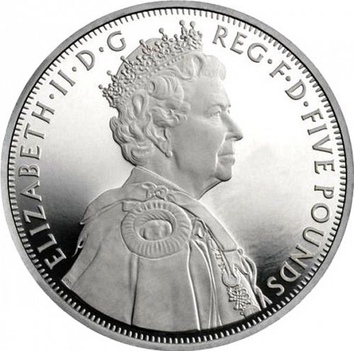 £5 Obverse Image minted in UNITED KINGDOM in 2012 (1971-up  -  Elizabeth II - Decimal Coinage)  - The Coin Database