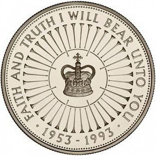 £5 Reverse Image minted in UNITED KINGDOM in 1993 (1971-up  -  Elizabeth II - Decimal Coinage)  - The Coin Database