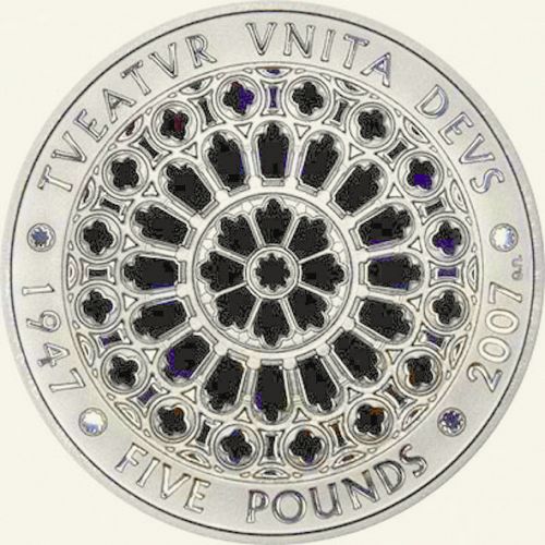 £5 Reverse Image minted in UNITED KINGDOM in 2007 (1971-up  -  Elizabeth II - Decimal Coinage)  - The Coin Database