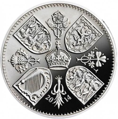£5 Reverse Image minted in UNITED KINGDOM in 2014 (1971-up  -  Elizabeth II - Decimal Coinage)  - The Coin Database