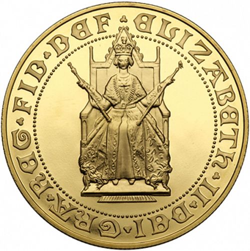 Five Pounds Obverse Image minted in UNITED KINGDOM in 1989 (1953-up  -  Elizabeth II - Sovereign)  - The Coin Database