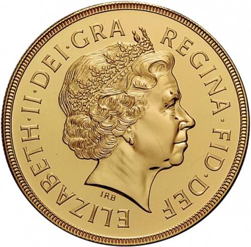 Five Pounds Obverse Image minted in UNITED KINGDOM in 1999 (1953-up  -  Elizabeth II - Sovereign)  - The Coin Database