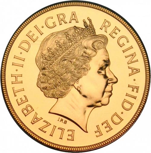 Five Pounds Obverse Image minted in UNITED KINGDOM in 2000 (1953-up  -  Elizabeth II - Sovereign)  - The Coin Database