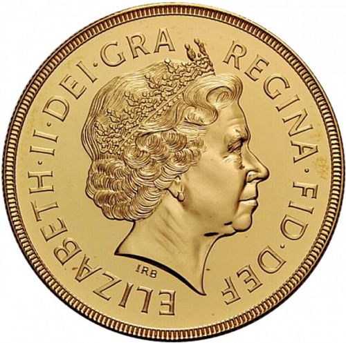 Five Pounds Obverse Image minted in UNITED KINGDOM in 2000 (1953-up  -  Elizabeth II - Sovereign)  - The Coin Database