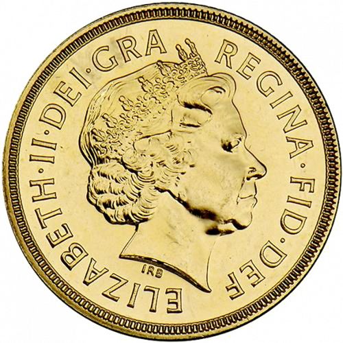 Five Pounds Obverse Image minted in UNITED KINGDOM in 2002 (1953-up  -  Elizabeth II - Sovereign)  - The Coin Database