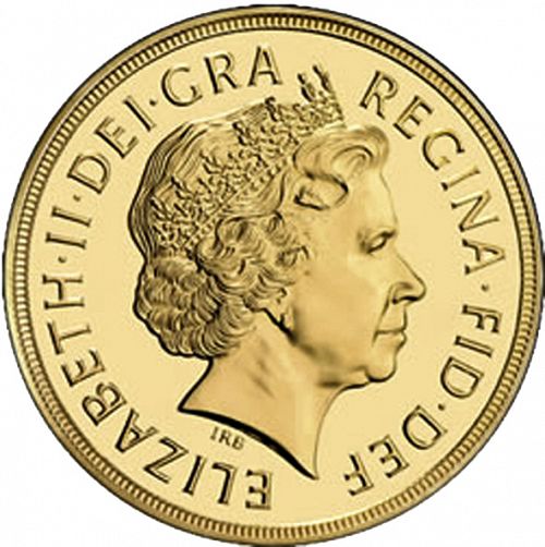Five Pounds Obverse Image minted in UNITED KINGDOM in 2005 (1953-up  -  Elizabeth II - Sovereign)  - The Coin Database