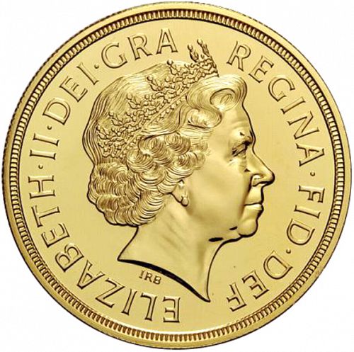 Five Pounds Obverse Image minted in UNITED KINGDOM in 2006 (1953-up  -  Elizabeth II - Sovereign)  - The Coin Database