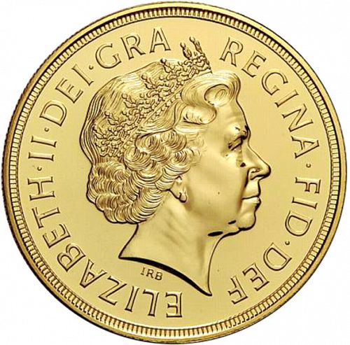 Five Pounds Obverse Image minted in UNITED KINGDOM in 2007 (1953-up  -  Elizabeth II - Sovereign)  - The Coin Database