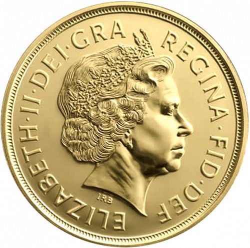 Five Pounds Obverse Image minted in UNITED KINGDOM in 2010 (1953-up  -  Elizabeth II - Sovereign)  - The Coin Database