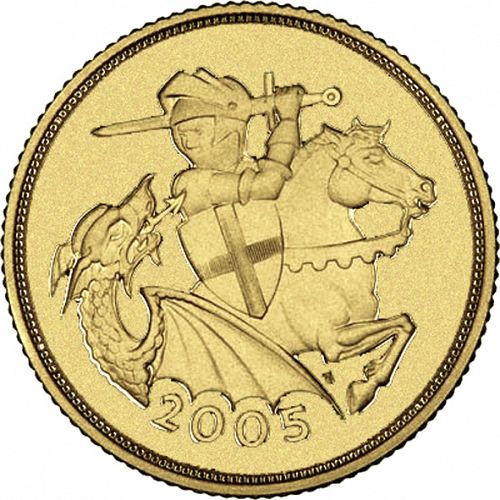 Five Pounds Reverse Image minted in UNITED KINGDOM in 2005 (1953-up  -  Elizabeth II - Sovereign)  - The Coin Database