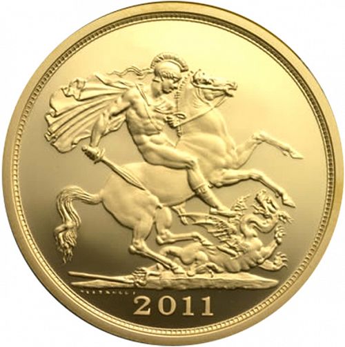 Five Pounds Reverse Image minted in UNITED KINGDOM in 2011 (1953-up  -  Elizabeth II - Sovereign)  - The Coin Database