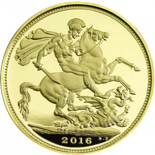 Five Pounds Reverse Image minted in UNITED KINGDOM in 2016 (1953-up  -  Elizabeth II - Sovereign)  - The Coin Database