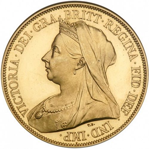 Five Pounds Obverse Image minted in UNITED KINGDOM in 1893 (1837-01  -  Victoria)  - The Coin Database