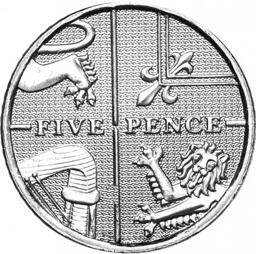 5p Reverse Image minted in UNITED KINGDOM in 2009 (1971-up  -  Elizabeth II - Decimal Coinage)  - The Coin Database
