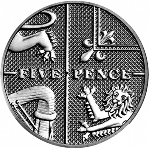 5p Reverse Image minted in UNITED KINGDOM in 2013 (1971-up  -  Elizabeth II - Decimal Coinage)  - The Coin Database