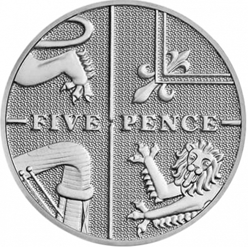 5p Reverse Image minted in UNITED KINGDOM in 2017 (1971-up  -  Elizabeth II - Decimal Coinage)  - The Coin Database