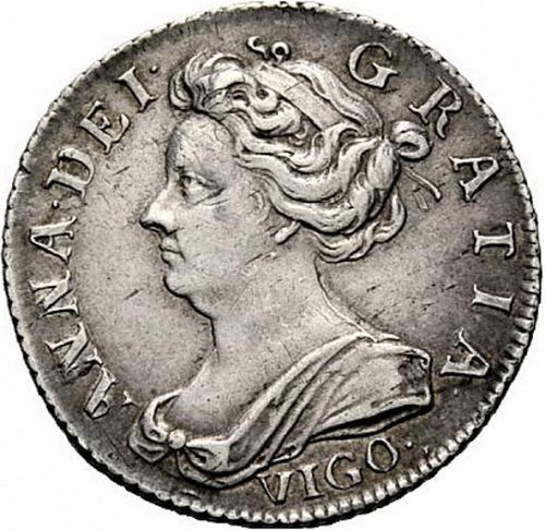 Sixpence Obverse Image minted in UNITED KINGDOM in 1703 (1701-14 - Anne)  - The Coin Database