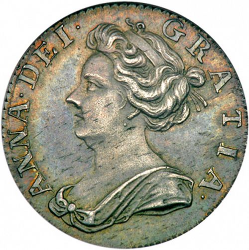 Sixpence Obverse Image minted in UNITED KINGDOM in 1705 (1701-14 - Anne)  - The Coin Database