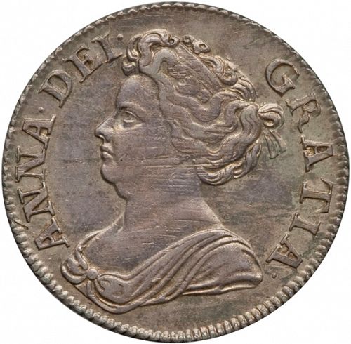 Sixpence Obverse Image minted in UNITED KINGDOM in 1711 (1701-14 - Anne)  - The Coin Database