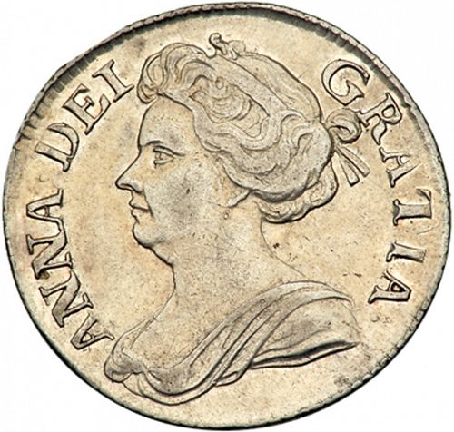 Sixpence Obverse Image minted in UNITED KINGDOM in 1711 (1701-14 - Anne)  - The Coin Database